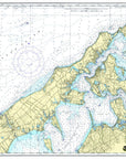 Peconic Bay & Shelter Island, New York Chart Placemat - Maritime Tribes USALaminated Placemat