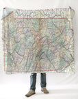Pennsylvania State Map Blanket - Maritime Tribes USABlanket
