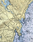 Penobscot Bay Nautical Chart Quick Dry Towel - Maritime Tribes USATowel