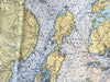 Penobscot Bay Nautical Chart Quick Dry Towel - Maritime Tribes USATowel