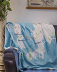 Personalized Map Blanket - Maritime Tribes USA