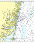Point Pleasant to Chadwick Beach, New Jersey Chart Placemat - Maritime Tribes USALaminated Placemat
