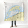 Presque Isle, PA Nautical Chart Blanket - Maritime Tribes USABlanket