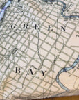 Green Bay, WI Nautical Chart Blanket