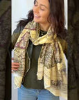 Ireland Vintage Map Scarf