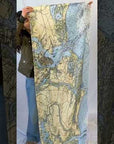Charleston, SC  Nautical Chart Scarf
