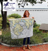 Prospect Harbor & Mt. Desert Island, ME Nautical Chart Baby Blanket - Maritime Tribes USABlanket