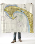 Provincetown Traditional Nautical Chart Blanket - Maritime Tribes USABlanket