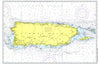 Puerto Rico Chart Placemat - Maritime Tribes USALaminated Placemat