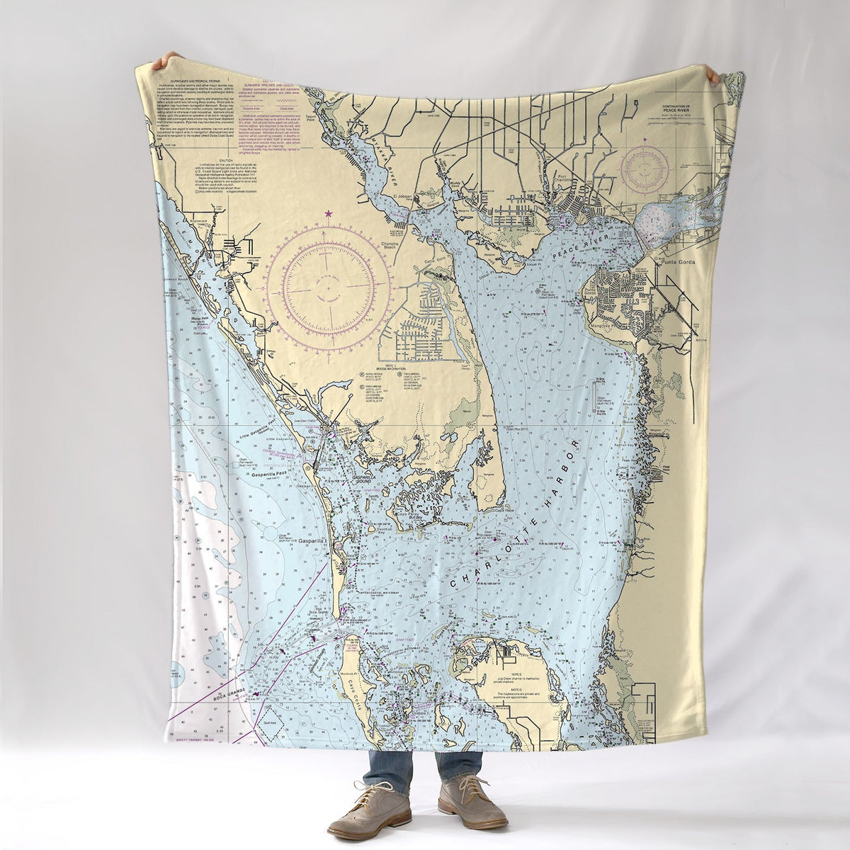Punta Gorda &amp; Charlotte Harbor Blanket - Maritime Tribes USABlanket