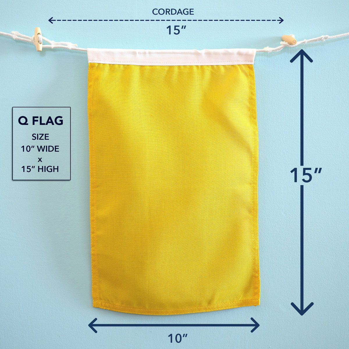 Q (Quebec) Nautical Signal Flag – Traditional Maritime Code Flag - Maritime Tribes USASignal Flag
