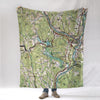 Quechee Topo Map Blanket - Maritime Tribes USABlanket