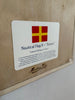 "R" Nautical Flag in Glass-Free Shadow Box Frame - Maritime Tribes USA