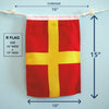 R (Romeo) Nautical Signal Flag – Traditional Maritime Code Flag - Maritime Tribes USASignal Flag