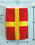 R (Romeo) Nautical Signal Flag – Traditional Maritime Code Flag - Maritime Tribes USASignal Flag