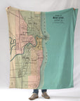 Racine Antique Plan Blanket - Maritime Tribes USABlanket