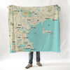 Revere to Swampscott MA Modern Wave Blanket - Maritime Tribes USABlanket