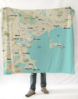 Revere to Swampscott MA Modern Wave Blanket - Maritime Tribes USABlanket