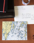 Round Pond, Muscongus Bay, ME Nautical Chart, Pack of 24 Notecards - Maritime Tribes USANotecard