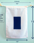 S (Sierra) Nautical Signal Flag – Traditional Maritime Code Flag - Maritime Tribes USASignal Flag