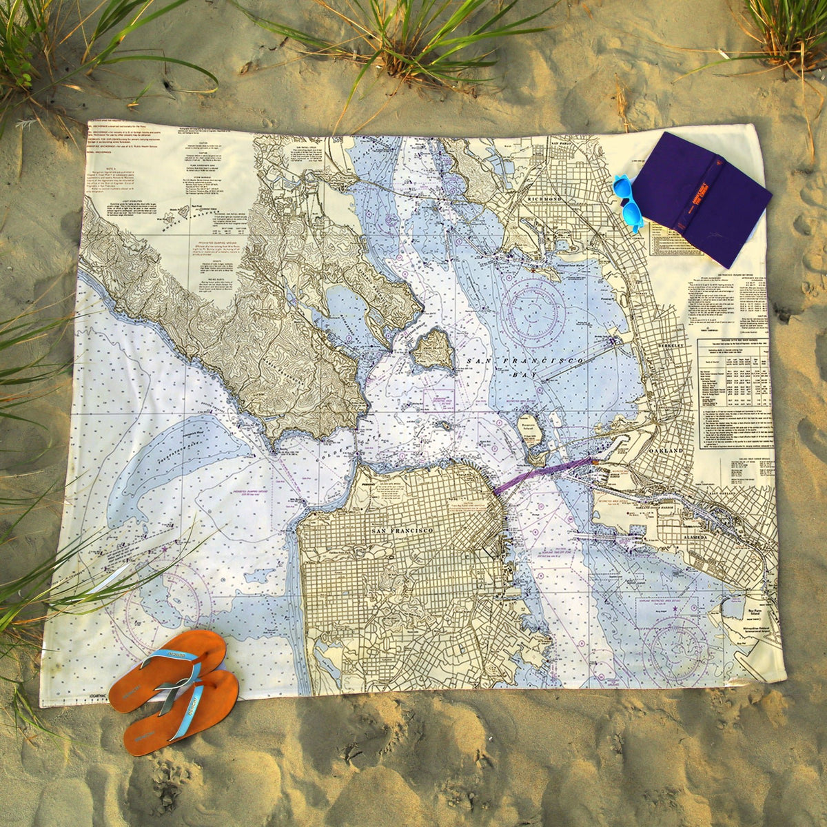 San Francisco, CA Map Blanket - Maritime Tribes USABlanket