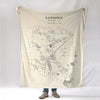 Sandown NH Antique Map c. 1892 Hurds Map Blanket - Maritime Tribes USABlanket