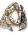 Seattle, WA Puget Sound, Vintage Map Scarf - Maritime Tribes USAScarf