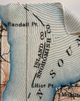 Seattle, WA Puget Sound, Vintage Map Scarf - Maritime Tribes USAScarf