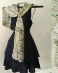 Sequoia National Park Map Scarf – 3-Season Lightweight Wrap – Official Park Map - Maritime Tribes USA