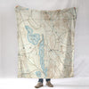 Shapleigh, ME Antique map Blanket - Maritime Tribes USABlanket