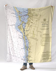 Siesta Key, FL.Nautical Chart Blanket - Maritime Tribes USABlanket