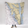 Sitka Nautical Chart Blanket - Maritime Tribes USABlanket