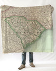 South Carolina Antique State Map (Charleston) Blanket - Maritime Tribes USABlanket