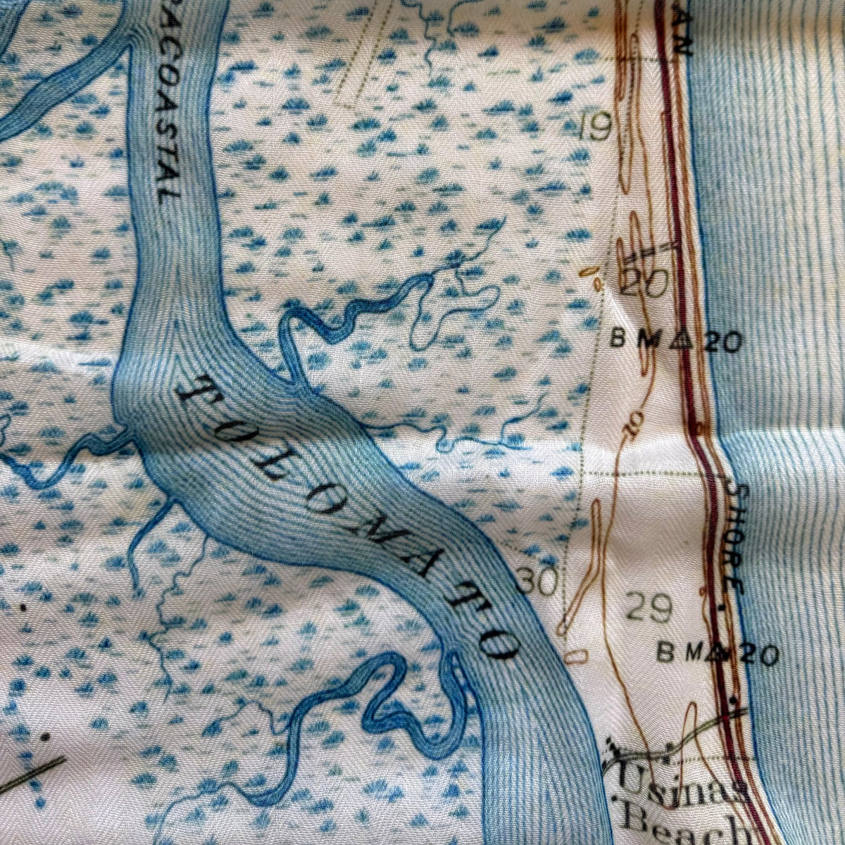 St. Augustine, FL Vintage Map Scarf - Maritime Tribes USAScarf