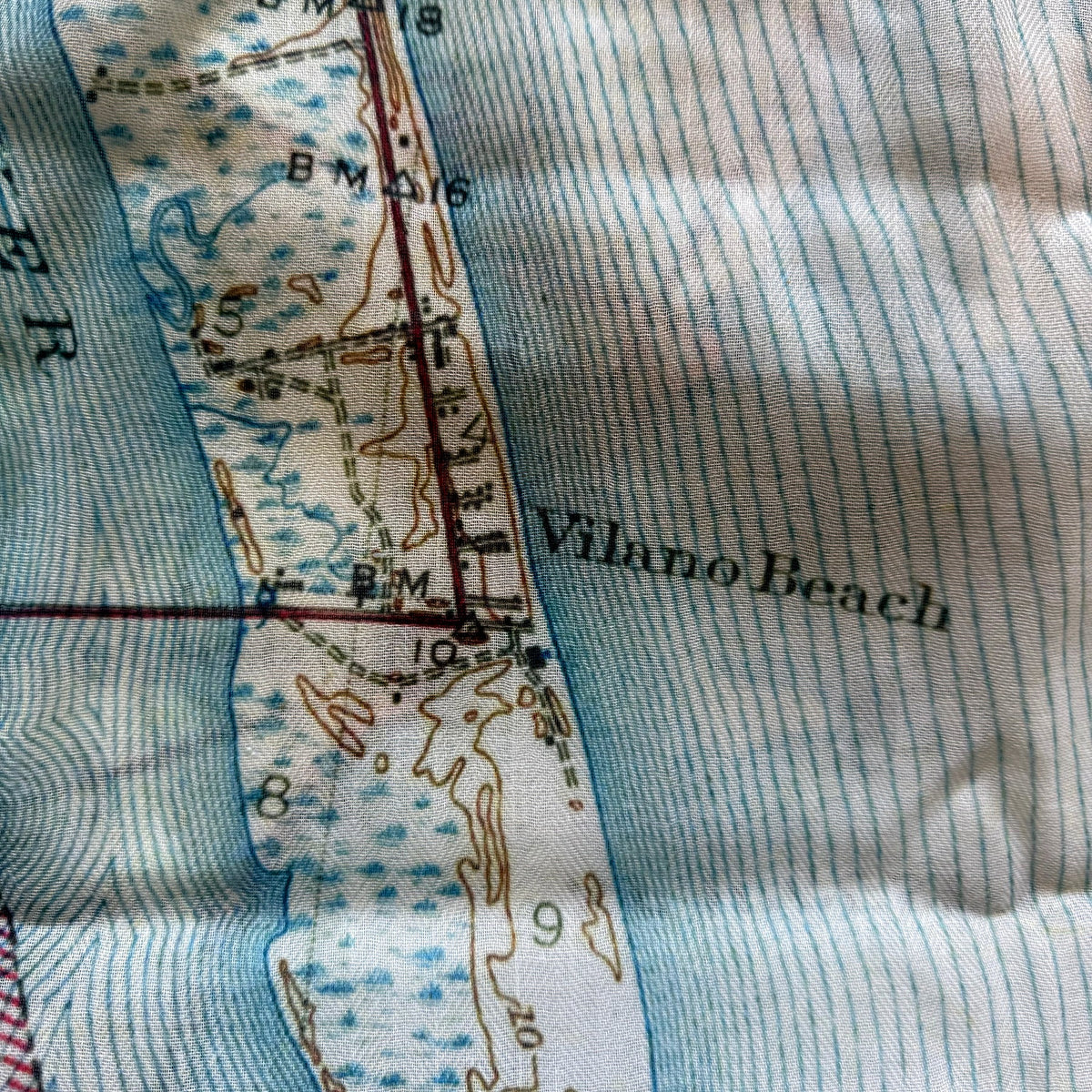 St. Augustine, FL Vintage Map Scarf - Maritime Tribes USAScarf