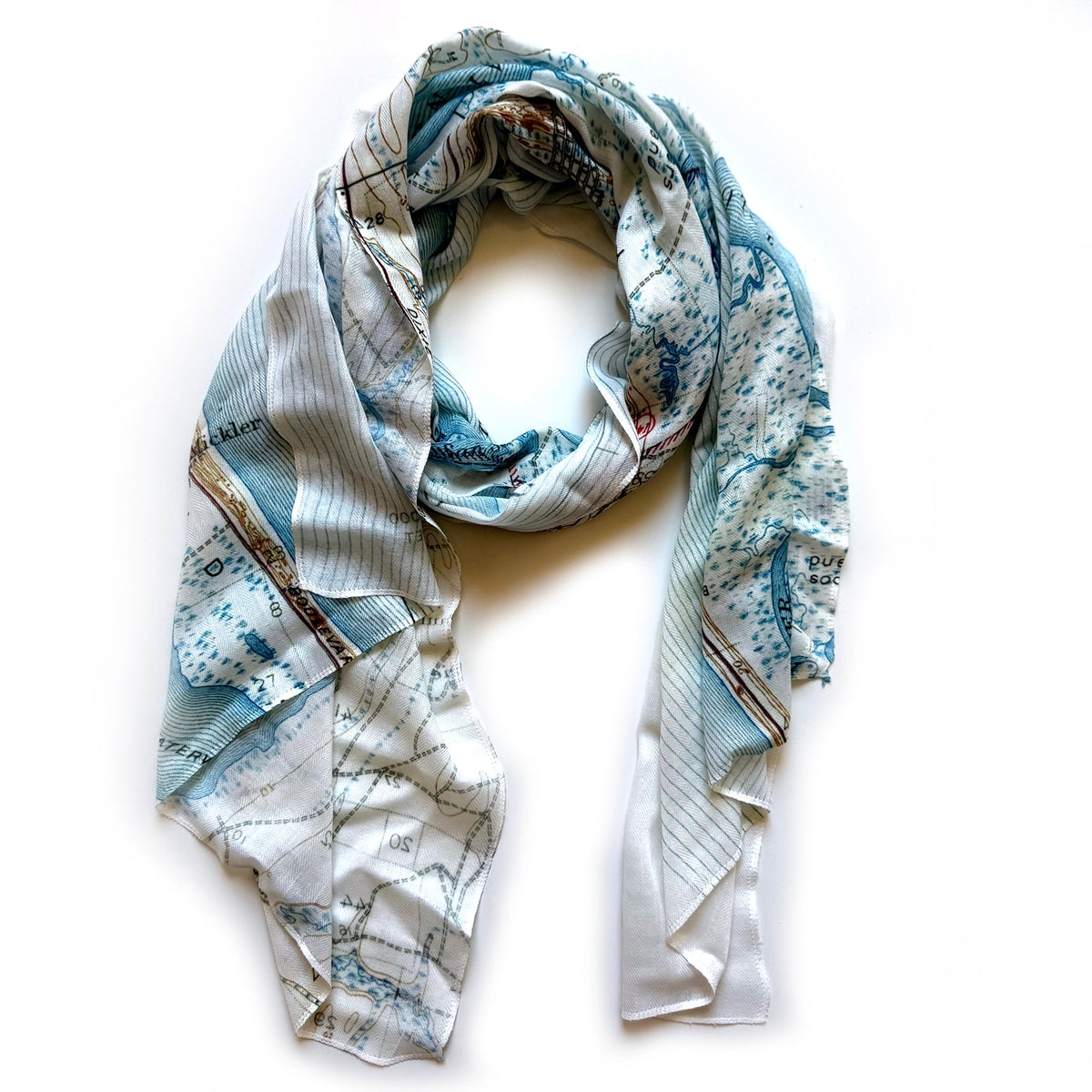 St. Augustine, FL Vintage Map Scarf - Maritime Tribes USAScarf