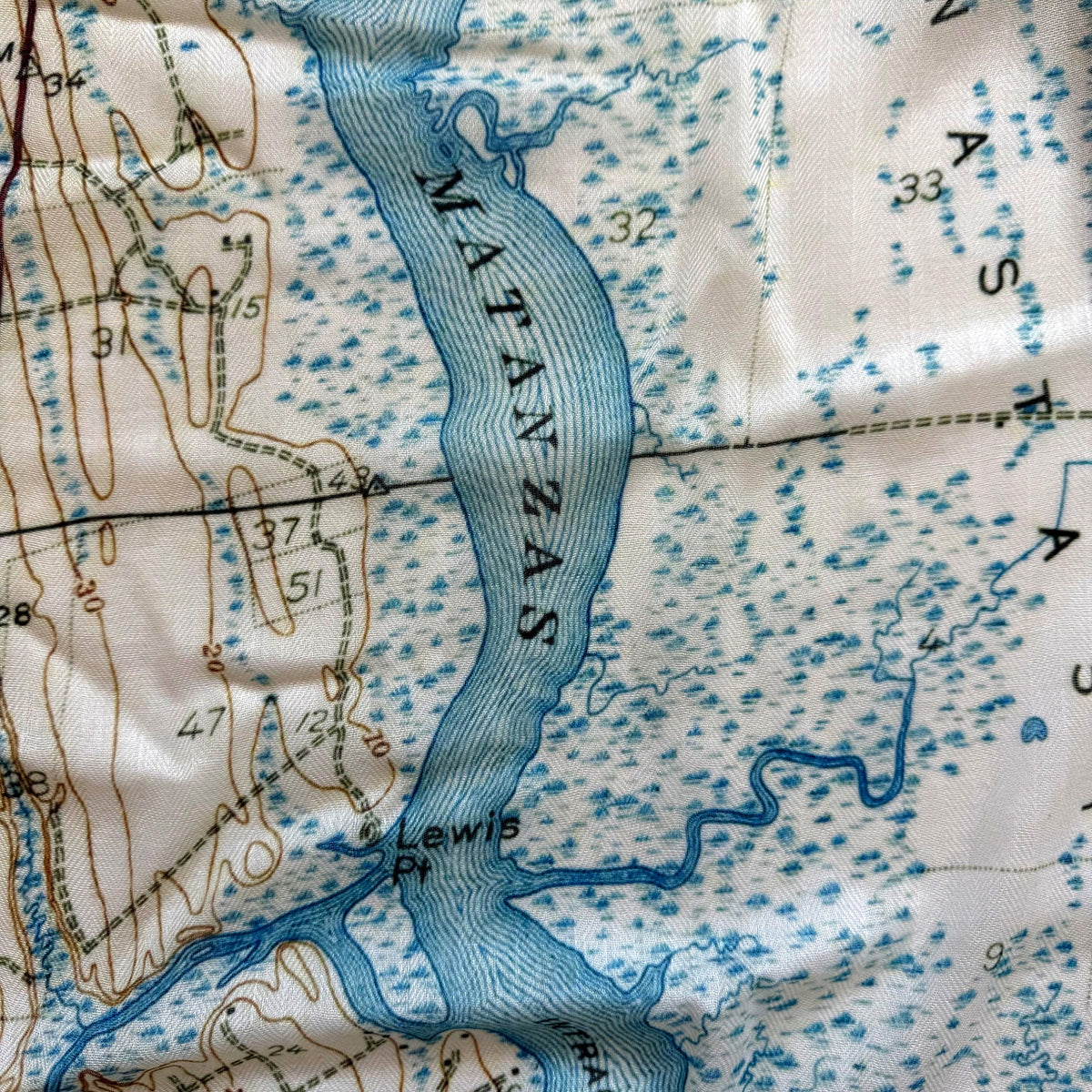 St. Augustine, FL Vintage Map Scarf - Maritime Tribes USAScarf