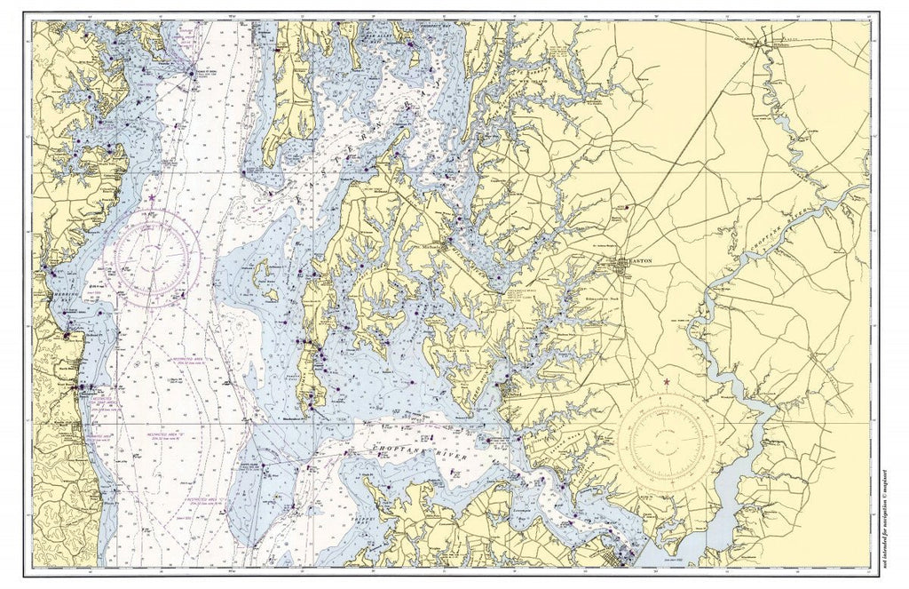 St. Michaels, Maryland Chart Placemat - Maritime Tribes USALaminated Placemat