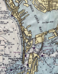 St. Pete Beach, Clearwater, FL Nautical Chart Scarf - Maritime Tribes USAScarf