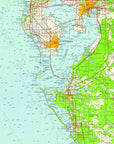 St. Petersburg / Tampa Chart, FL. Topo Map Blanket - Maritime Tribes USABlanket