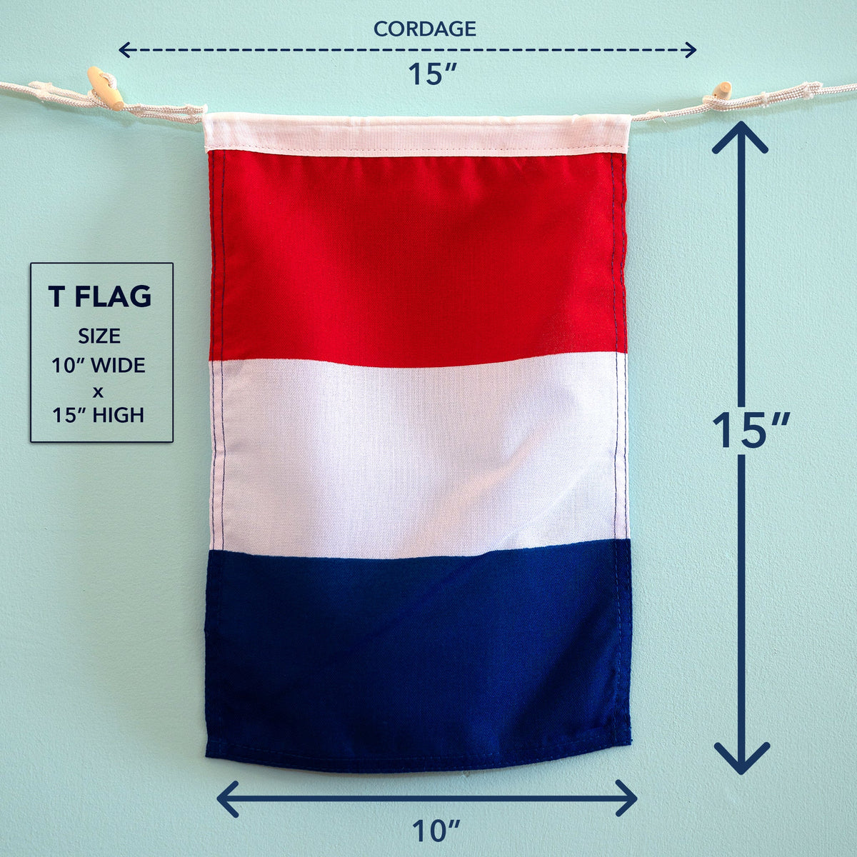T (Tango) Nautical Signal Flag – Traditional Maritime Code Flag - Maritime Tribes USASignal Flag