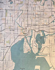 Tampa / Clearwater Sea Glass Style Map Quick Dry Towel - Maritime Tribes USATowel