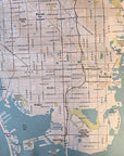 Tampa / Clearwater Sea Glass Style Map Quick Dry Towel - Maritime Tribes USATowel