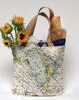 Elbow Cay / Abaco Islands Florida Nautical Chart Tote