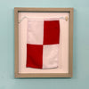 "U" Nautical Flag in Glass-Free Shadow Box Frame - Maritime Tribes USA