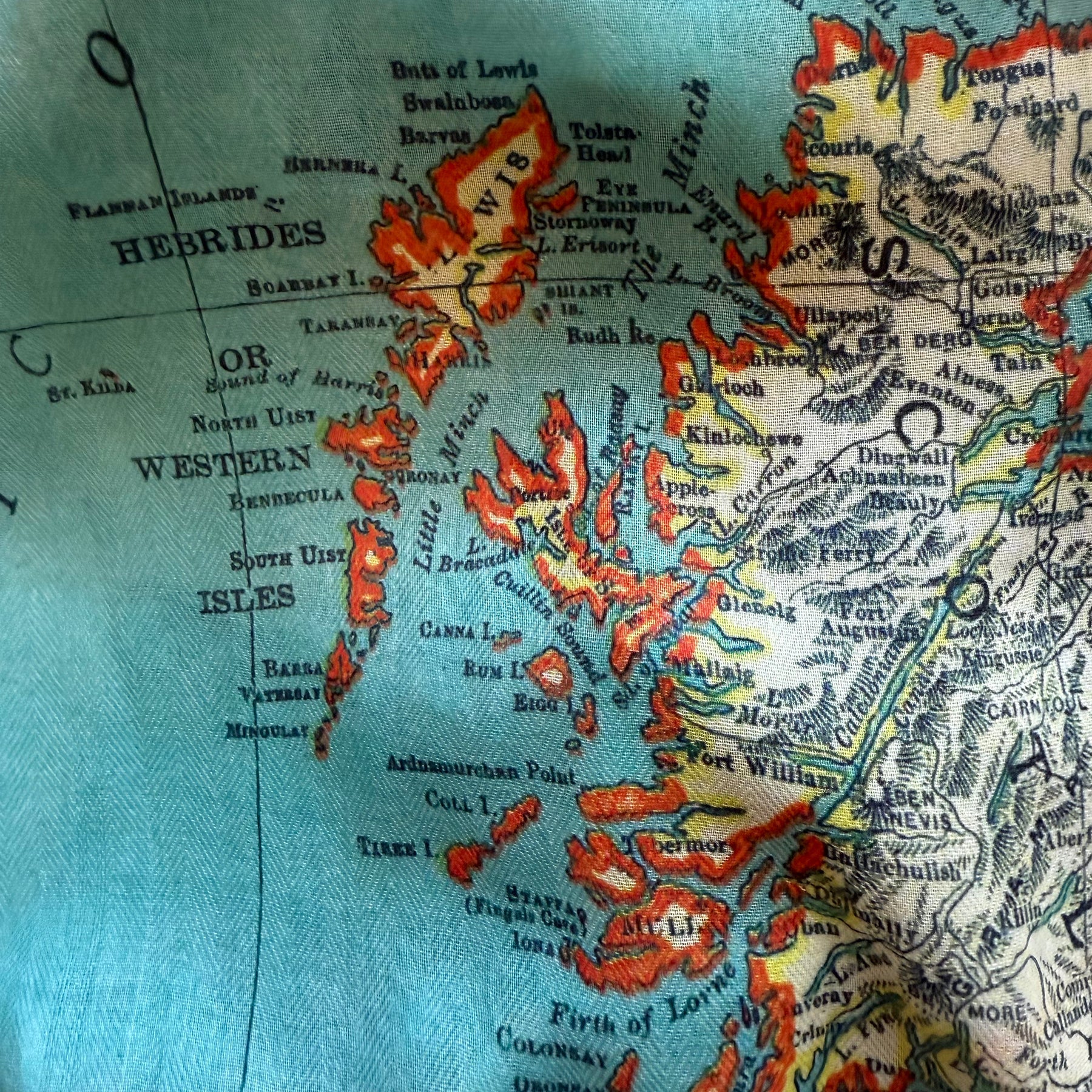 U.K. Vintage Map Scarf - Maritime Tribes USA