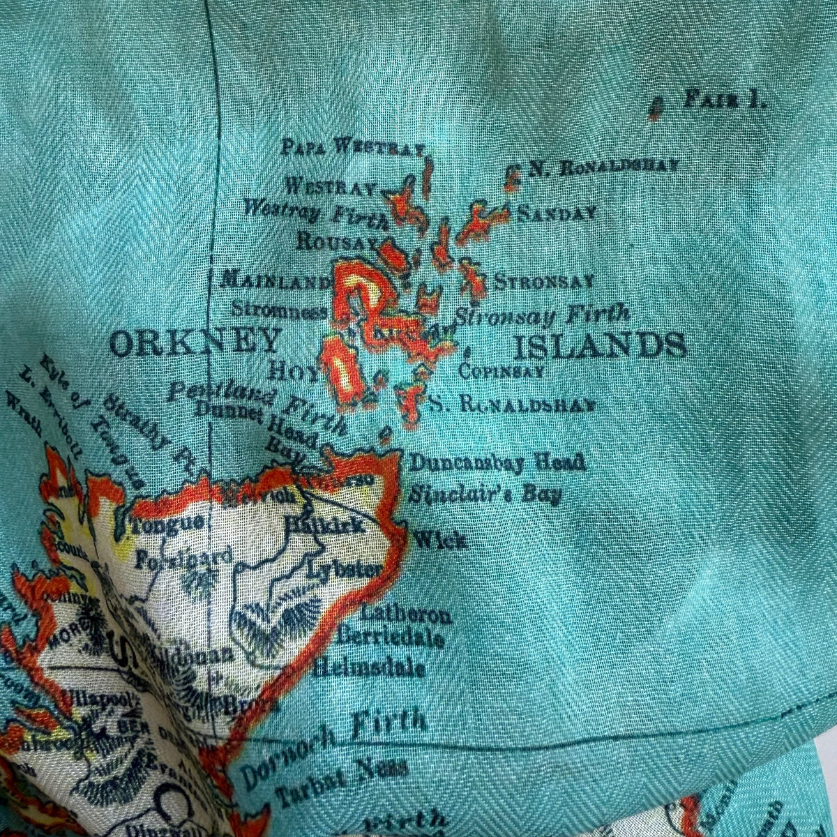 U.K. Vintage Map Scarf - Maritime Tribes USA