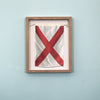 "V" Nautical Flag in Glass-Free Shadow Box Frame - Maritime Tribes USA