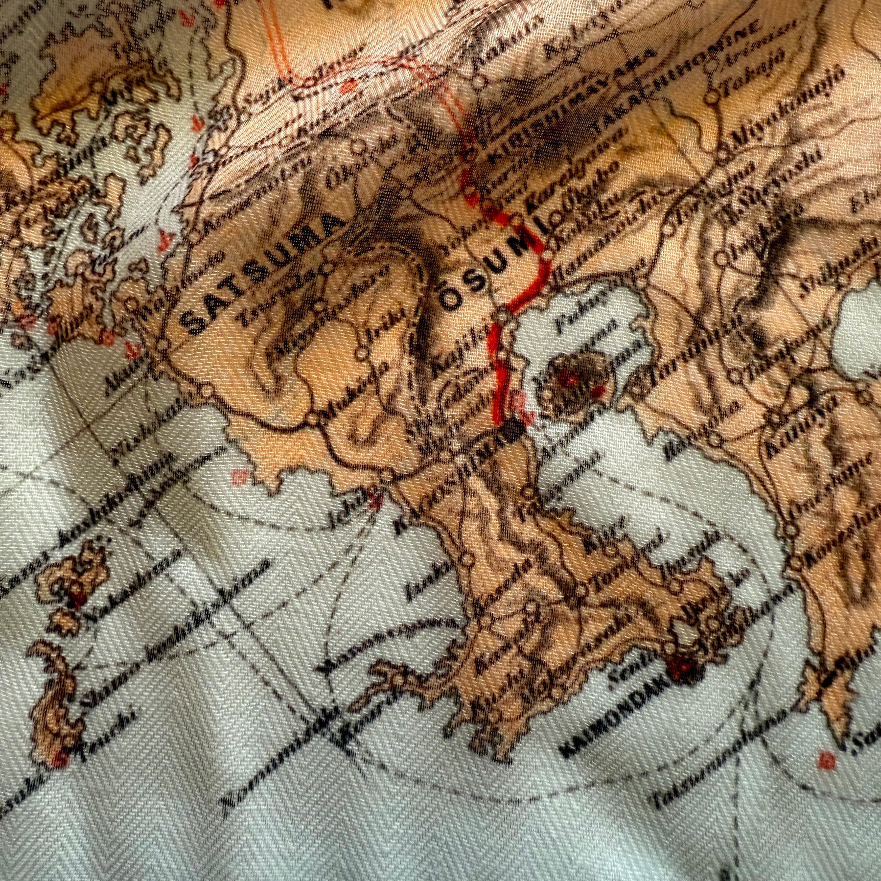 Vintage Map of Japan, c. 1905 Scarf - Maritime Tribes USAScarf