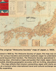 Vintage Map of Japan, c. 1905 Scarf - Maritime Tribes USAScarf
